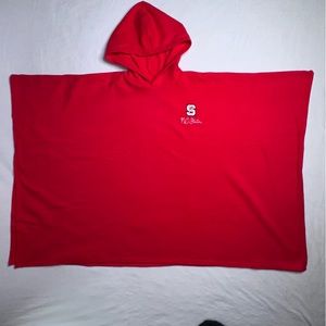 NC State Fleece Poncho
